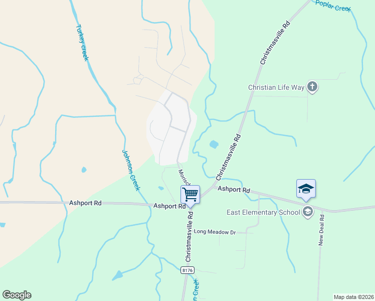 map of restaurants, bars, coffee shops, grocery stores, and more near 56 Morisch Road in Oakfield