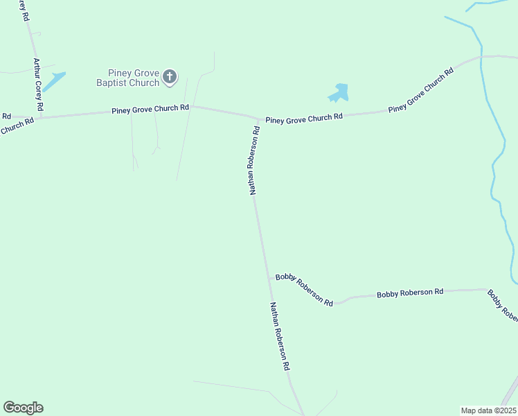 map of restaurants, bars, coffee shops, grocery stores, and more near 1321 Nathan Roberson Road in Jamesville