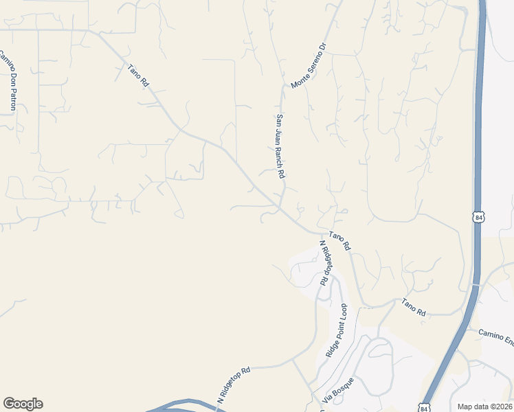 map of restaurants, bars, coffee shops, grocery stores, and more near 90 Tano Road in Santa Fe