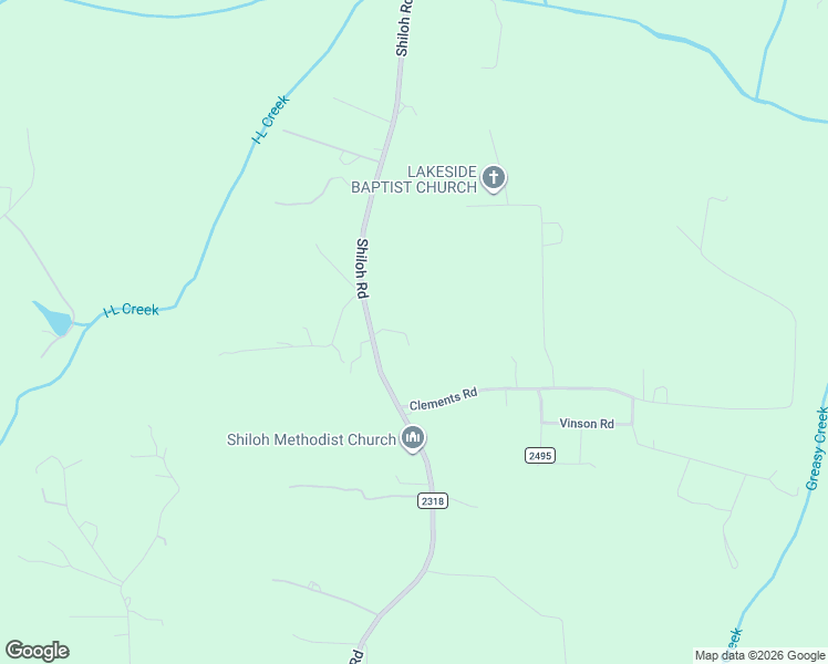 map of restaurants, bars, coffee shops, grocery stores, and more near 673 Shiloh Road in Statesville