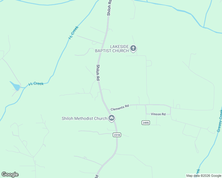 map of restaurants, bars, coffee shops, grocery stores, and more near 673 Shiloh Road in Statesville