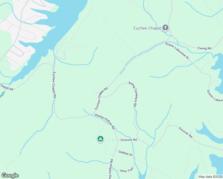 map of restaurants, bars, coffee shops, grocery stores, and more near 1724 Euchee Chapel Road in Spring City