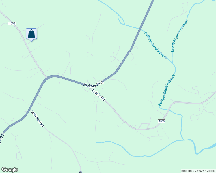 map of restaurants, bars, coffee shops, grocery stores, and more near 112 Old Mill Drive in Statesville