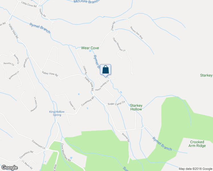 map of restaurants, bars, coffee shops, grocery stores, and more near 3737 Sugar Camp View in Sevierville