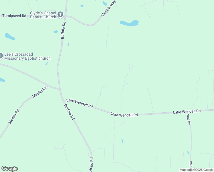 map of restaurants, bars, coffee shops, grocery stores, and more near 139 Wolf Creek in Wendell