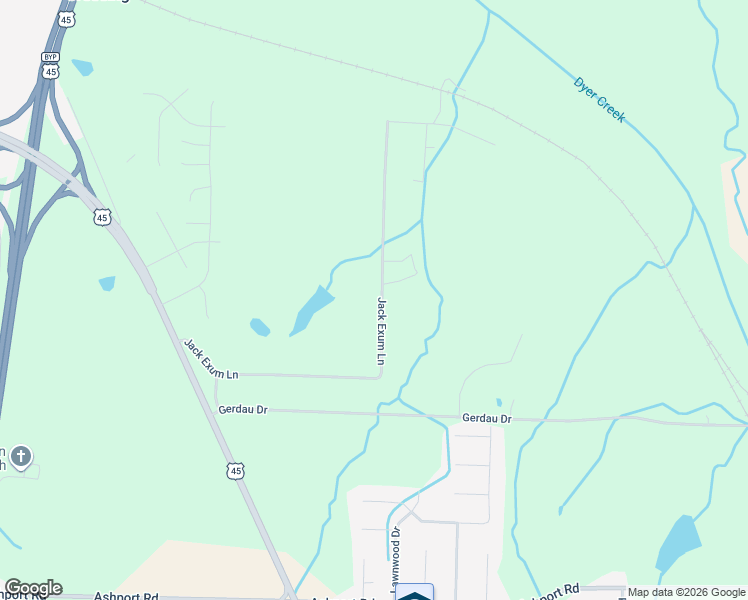 map of restaurants, bars, coffee shops, grocery stores, and more near 151 Jack Exum Lane in Jackson