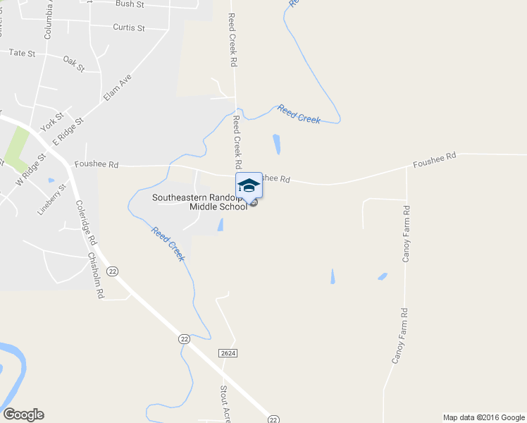 map of restaurants, bars, coffee shops, grocery stores, and more near 5302 Foushee Rd in Ramseur