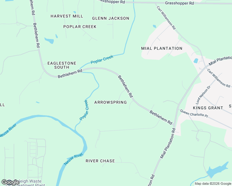 map of restaurants, bars, coffee shops, grocery stores, and more near 5008 Arrowspring Lane in Raleigh