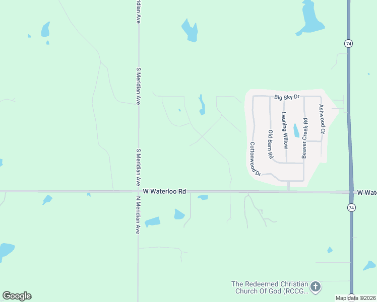 map of restaurants, bars, coffee shops, grocery stores, and more near 8708 West Waterloo Road in Edmond