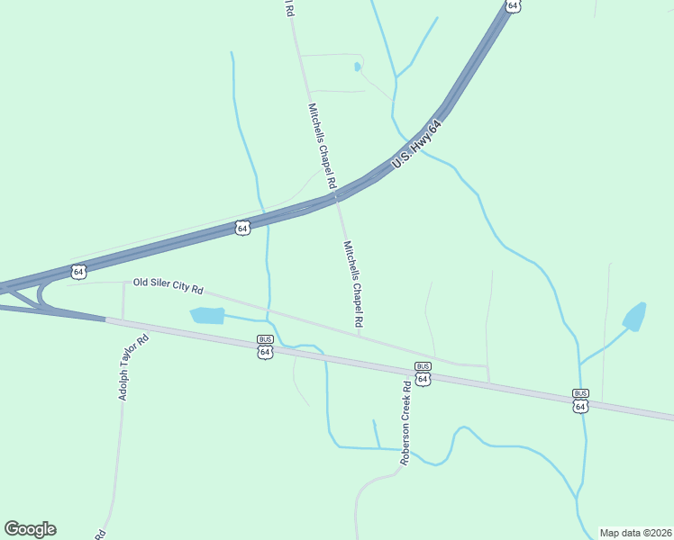 map of restaurants, bars, coffee shops, grocery stores, and more near 217 Mitchells Chapel Road in Pittsboro