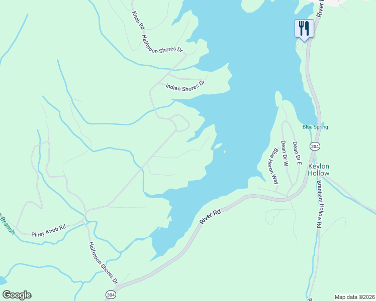 map of restaurants, bars, coffee shops, grocery stores, and more near 147 Treasure Tree Road in Ten Mile