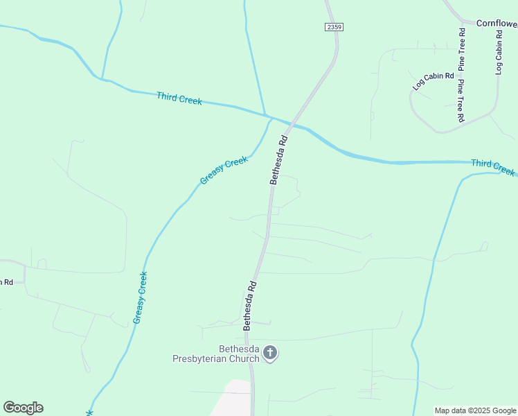 map of restaurants, bars, coffee shops, grocery stores, and more near 1125 Bethesda Road in Statesville