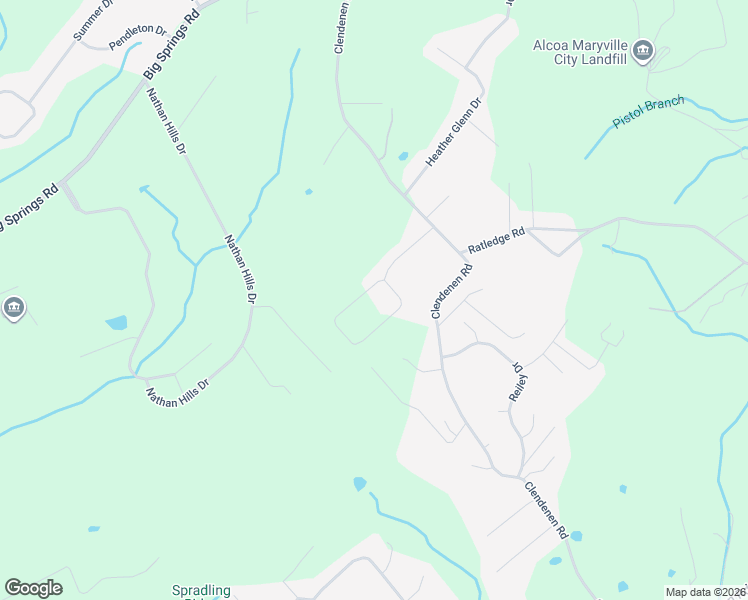 map of restaurants, bars, coffee shops, grocery stores, and more near 3442 Colby Cove Drive in Maryville