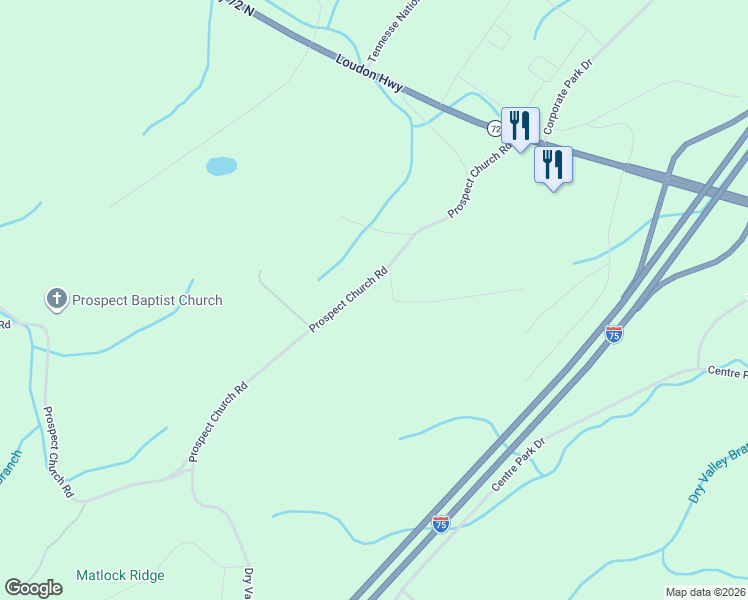 map of restaurants, bars, coffee shops, grocery stores, and more near 550 Robinson Road in Loudon