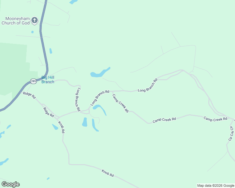 map of restaurants, bars, coffee shops, grocery stores, and more near Long Branch Drive in Spencer