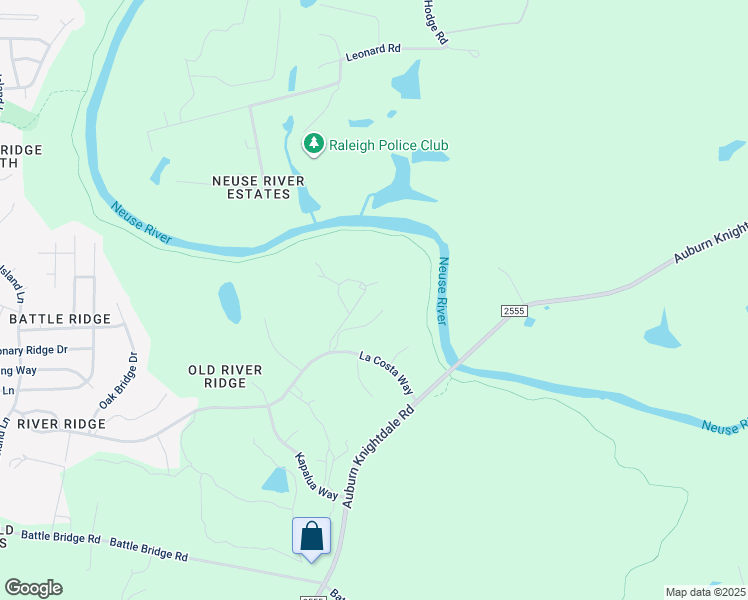 map of restaurants, bars, coffee shops, grocery stores, and more near 2905 La Manga Drive in Raleigh