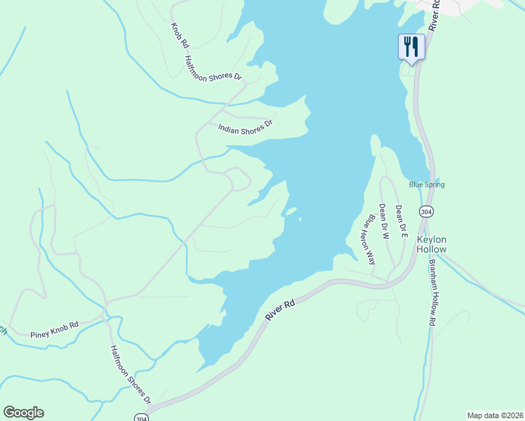 map of restaurants, bars, coffee shops, grocery stores, and more near 147 Treasure Tree Road in Ten Mile