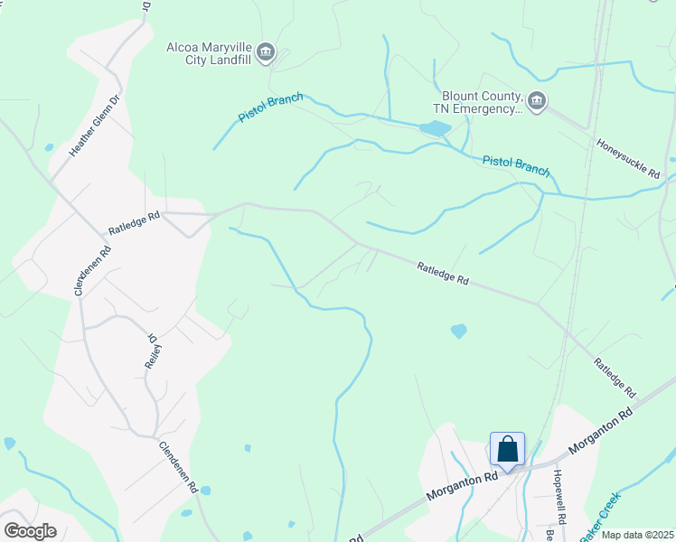 map of restaurants, bars, coffee shops, grocery stores, and more near 120 Jerry Cardin Lane in Friendsville