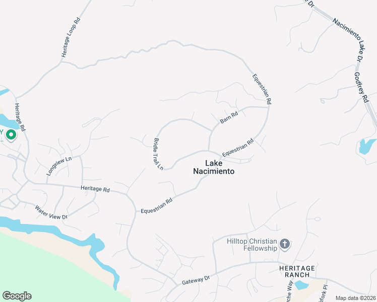 map of restaurants, bars, coffee shops, grocery stores, and more near 3034 Bridle Trail Lane in Paso Robles