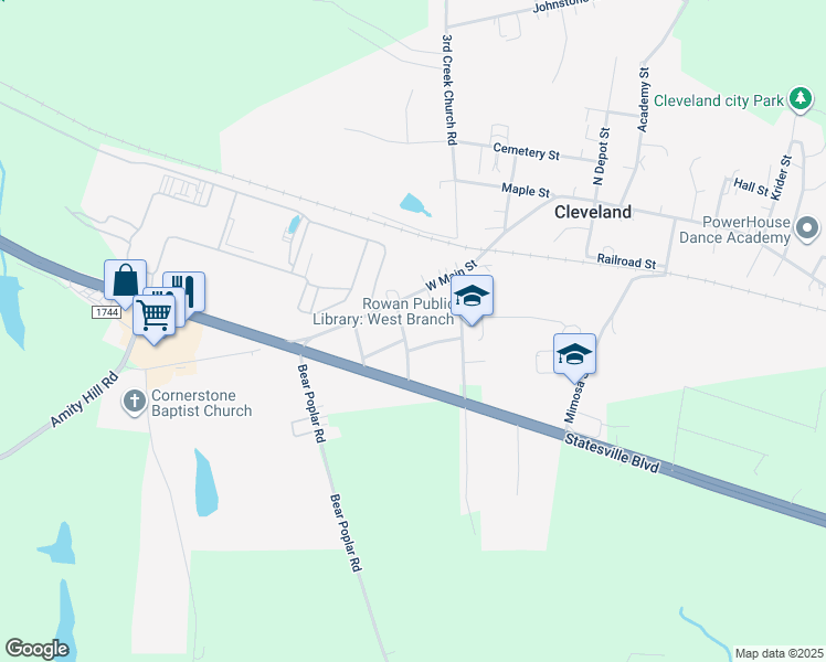 map of restaurants, bars, coffee shops, grocery stores, and more near 111 Wilmar Street in Cleveland