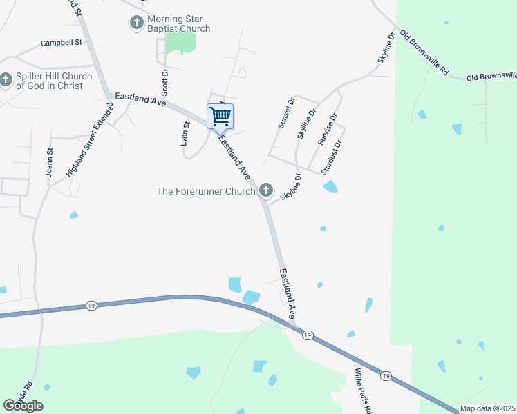 map of restaurants, bars, coffee shops, grocery stores, and more near 362 Eastland Avenue in Ripley