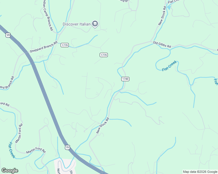 map of restaurants, bars, coffee shops, grocery stores, and more near 24 Emory Paige Road in Weaverville