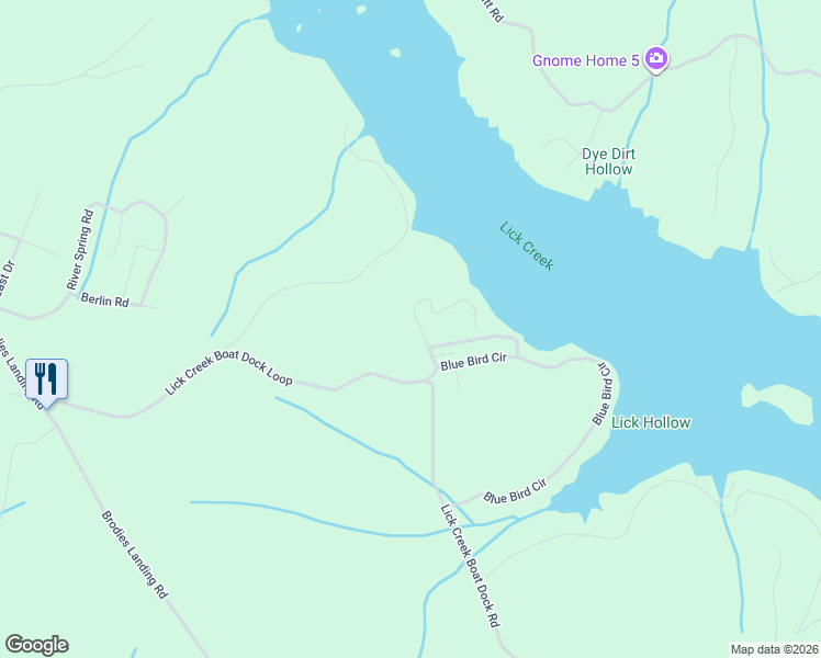 map of restaurants, bars, coffee shops, grocery stores, and more near 143 Maxine Nelson Road in Parsons