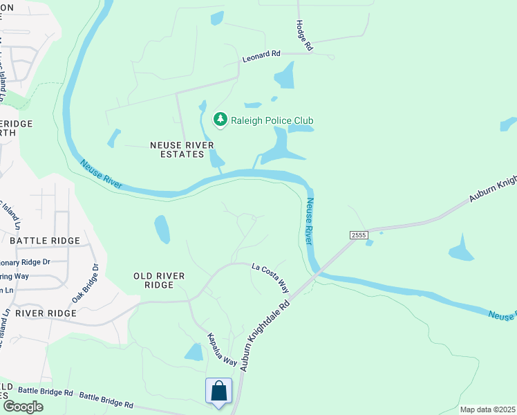 map of restaurants, bars, coffee shops, grocery stores, and more near 2837 La Manga Drive in Raleigh