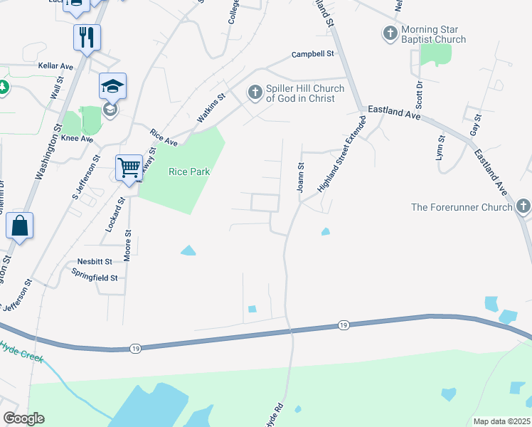 map of restaurants, bars, coffee shops, grocery stores, and more near 10 Trey Lane in Ripley