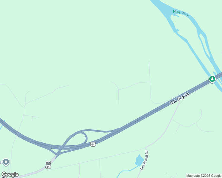 map of restaurants, bars, coffee shops, grocery stores, and more near 45 Stevens Creek Drive in Pittsboro
