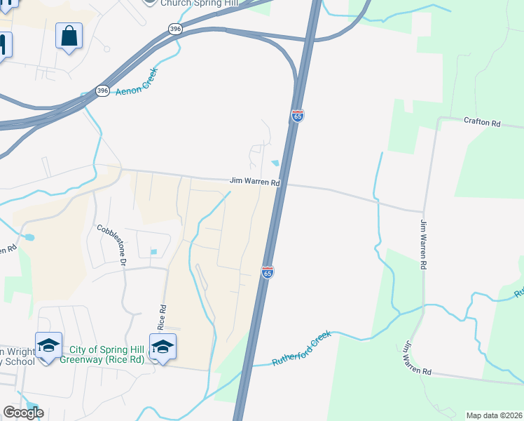 map of restaurants, bars, coffee shops, grocery stores, and more near 3409 Clegg Drive in Spring Hill