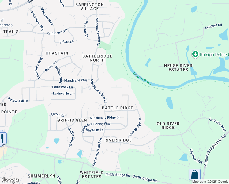 map of restaurants, bars, coffee shops, grocery stores, and more near 7109 Sandygrass Court in Raleigh