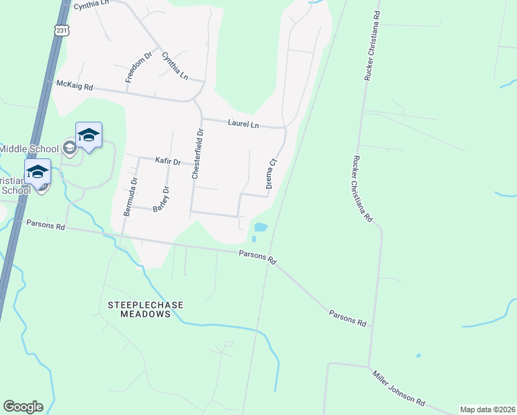 map of restaurants, bars, coffee shops, grocery stores, and more near 100 Drema Court in Murfreesboro