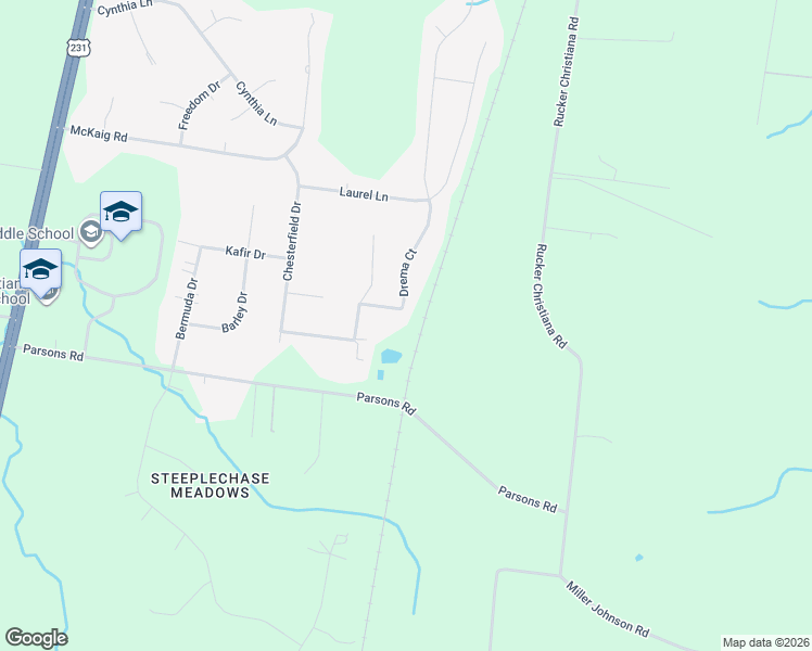 map of restaurants, bars, coffee shops, grocery stores, and more near 100 Drema Court in Murfreesboro