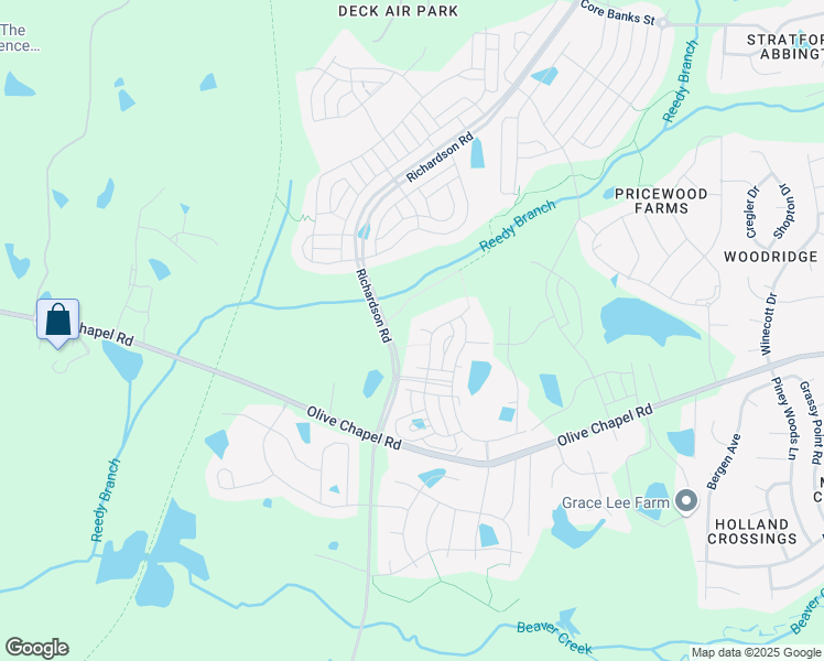 map of restaurants, bars, coffee shops, grocery stores, and more near 2909 Front Porch Way in Apex