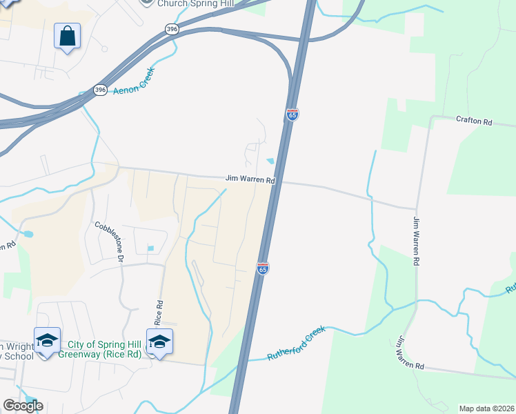 map of restaurants, bars, coffee shops, grocery stores, and more near 3409 Clegg Drive in Spring Hill