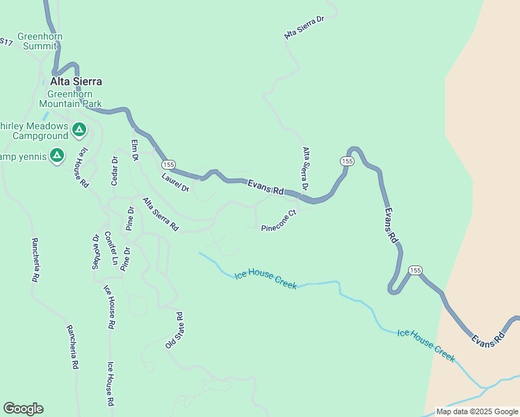 map of restaurants, bars, coffee shops, grocery stores, and more near 10820 Bonita Way in Wofford Heights