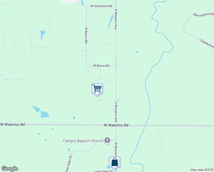 map of restaurants, bars, coffee shops, grocery stores, and more near 14351 South Western Avenue in Edmond