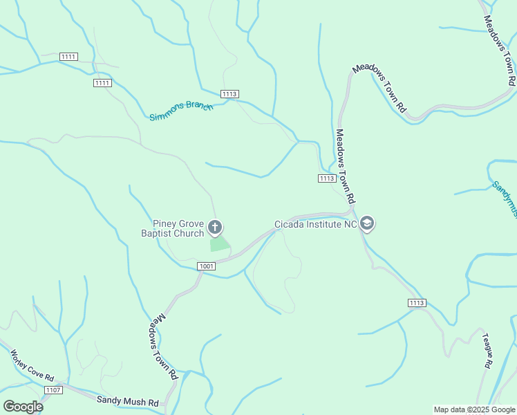 map of restaurants, bars, coffee shops, grocery stores, and more near 16 Piney Grove Road in Marshall