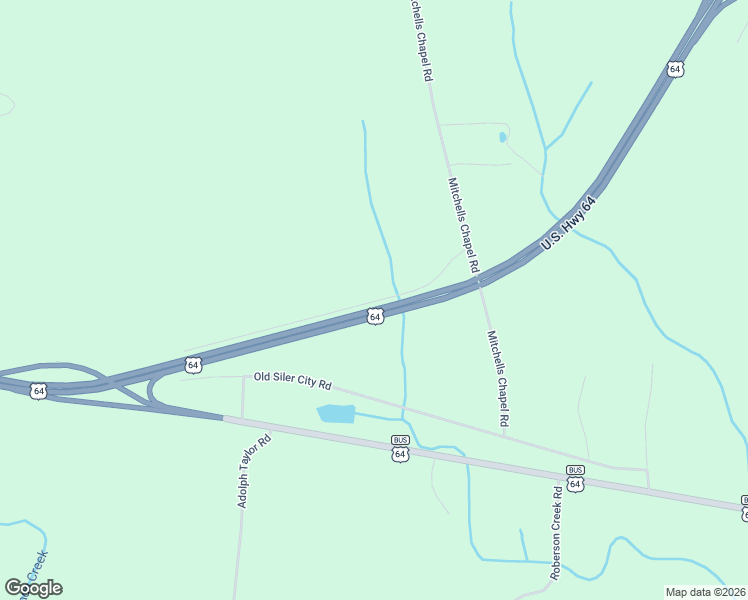 map of restaurants, bars, coffee shops, grocery stores, and more near 172 Alston Horton Srv Road in Pittsboro