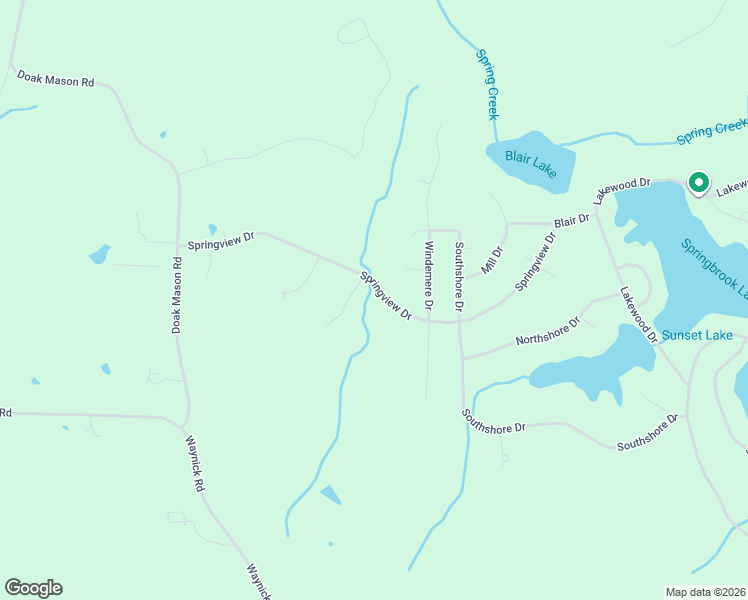 map of restaurants, bars, coffee shops, grocery stores, and more near 212 Springview Drive in Jackson
