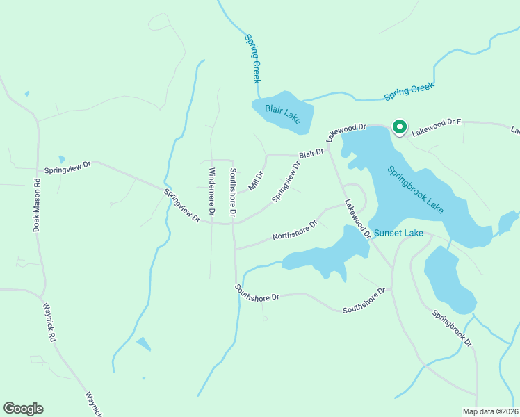 map of restaurants, bars, coffee shops, grocery stores, and more near 61 Springview Drive in Jackson