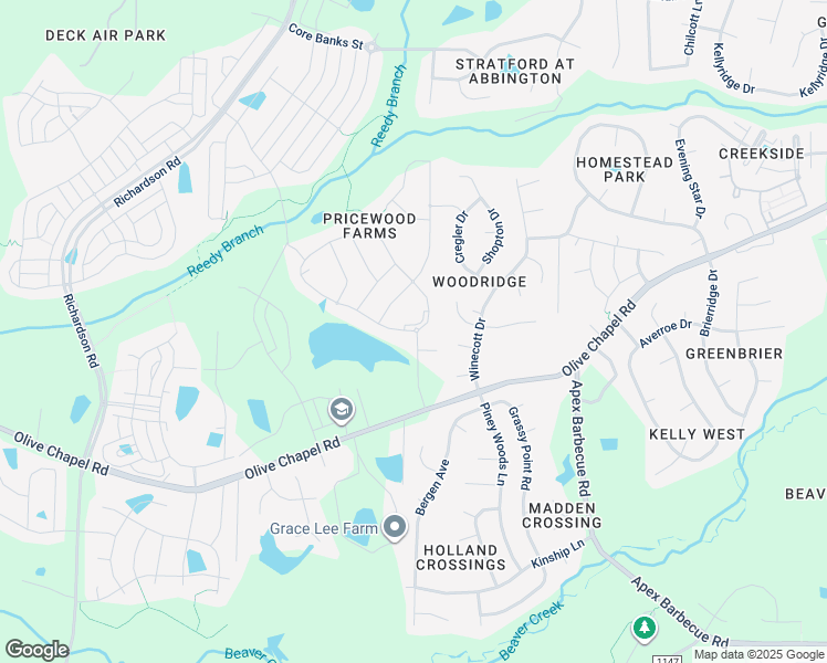 map of restaurants, bars, coffee shops, grocery stores, and more near 2796 Angelica Rose Way in Apex