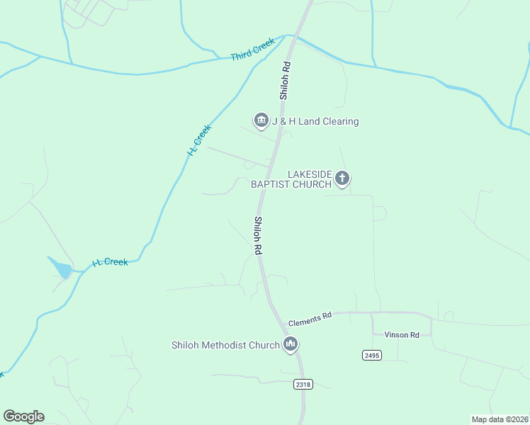 map of restaurants, bars, coffee shops, grocery stores, and more near 615 Shiloh Road in Statesville