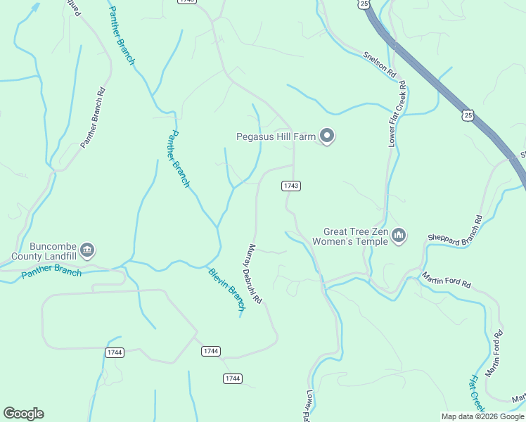 map of restaurants, bars, coffee shops, grocery stores, and more near 48 Murray De Bruhl Road in Alexander