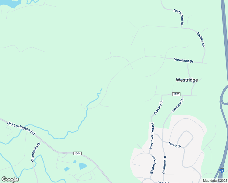 map of restaurants, bars, coffee shops, grocery stores, and more near 1072 Berrie Place in Asheboro