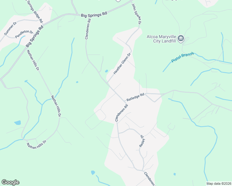 map of restaurants, bars, coffee shops, grocery stores, and more near 2134 Colby Cove Drive in Maryville