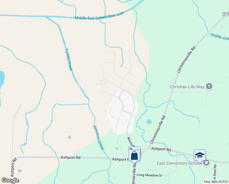 map of restaurants, bars, coffee shops, grocery stores, and more near 276 Eagle Ridge Drive in Oakfield