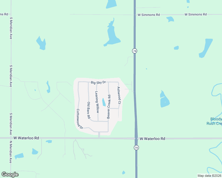 map of restaurants, bars, coffee shops, grocery stores, and more near 14230 Beaver Creek Road in Edmond
