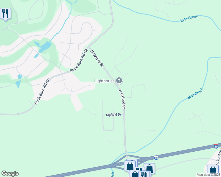 map of restaurants, bars, coffee shops, grocery stores, and more near 3527 North Oxford Street in Claremont